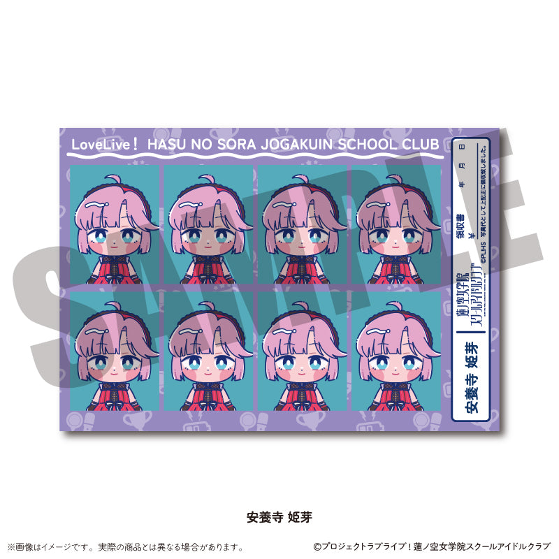 「ラブライブ!蓮ノ空女学院スクールアイドルクラブ」にゅ〜とろ 証明写真風ステッカー
