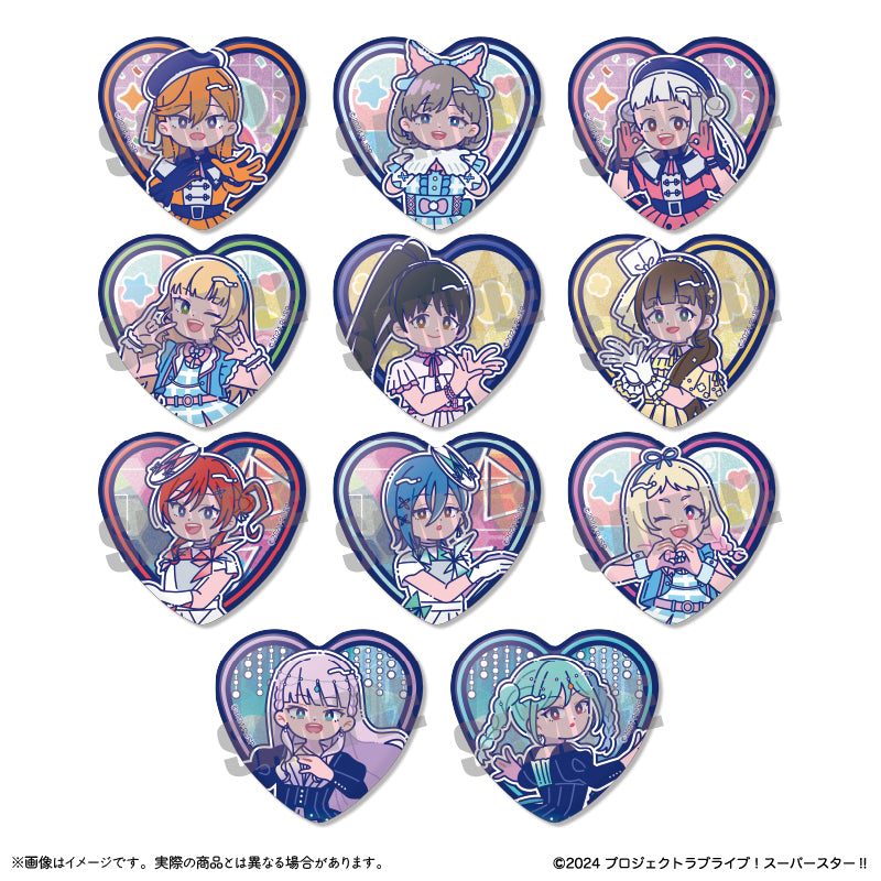 TVアニメ「ラブライブ!スーパースター!!」にゅ~とろ 第2弾 ハート型缶バッジ vol.1