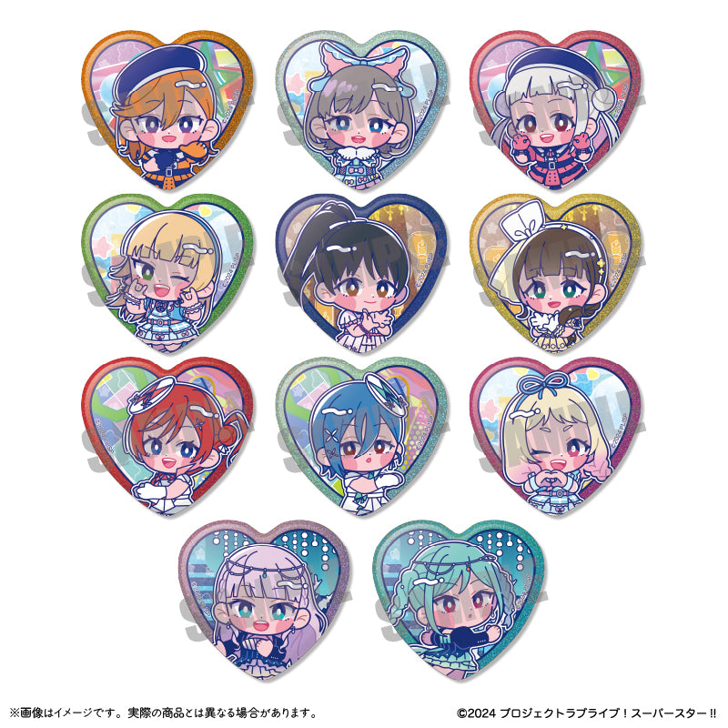 TVアニメ「ラブライブ!スーパースター!!」にゅ~とろ 第2弾 ハート型缶バッジ vol.2