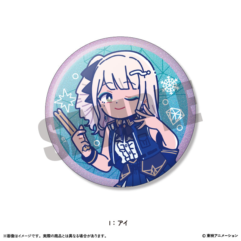 アニメ「ガールズバンドクライ」にゅ~とろ ホログラム缶バッジ Vol.1