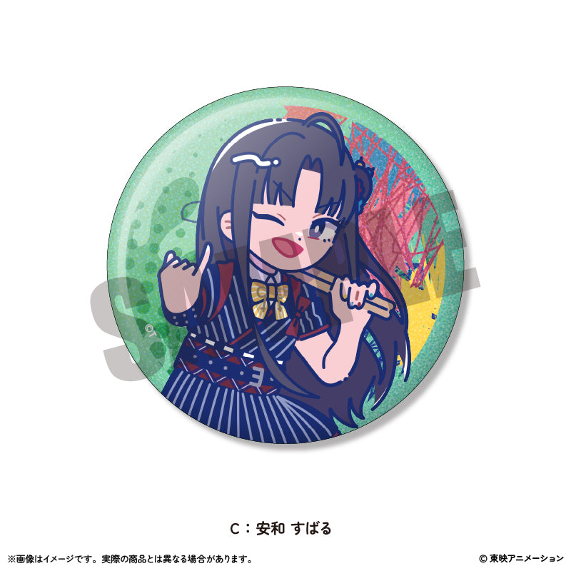 アニメ「ガールズバンドクライ」にゅ~とろ ホログラム缶バッジ Vol.1