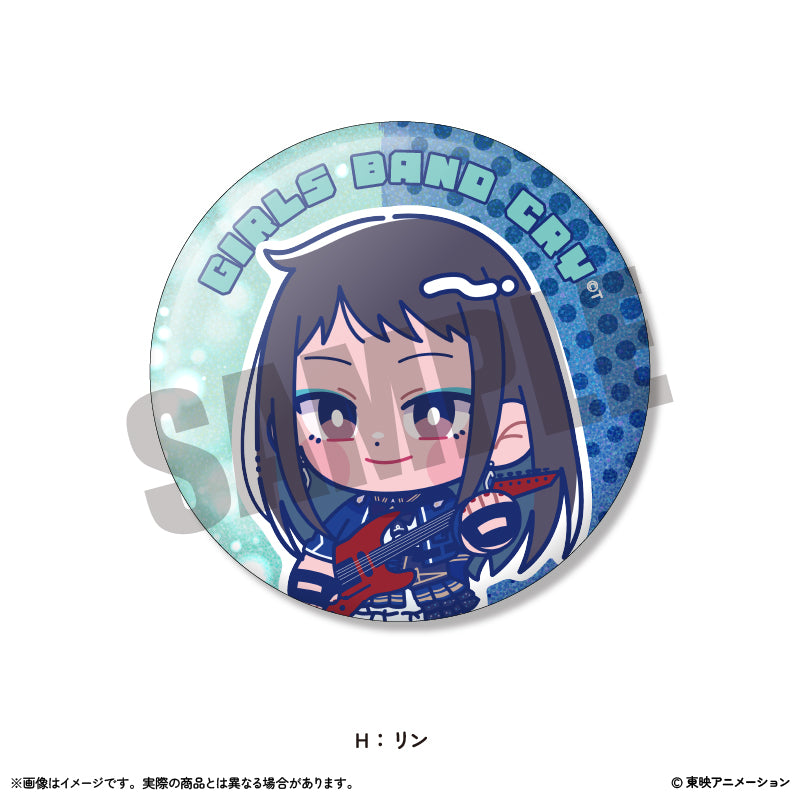 アニメ「ガールズバンドクライ」にゅ~とろ ホログラム缶バッジ Vol.2
