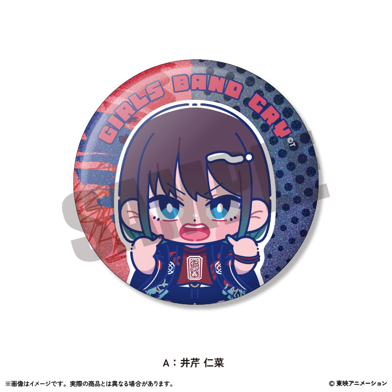 アニメ「ガールズバンドクライ」にゅ~とろ ホログラム缶バッジ Vol.2