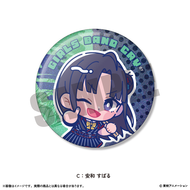 アニメ「ガールズバンドクライ」にゅ~とろ ホログラム缶バッジ Vol.2