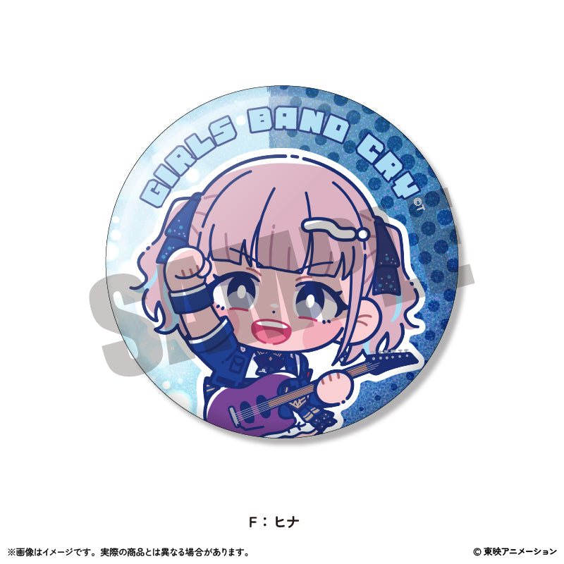 アニメ「ガールズバンドクライ」にゅ~とろ ホログラム缶バッジ Vol.2