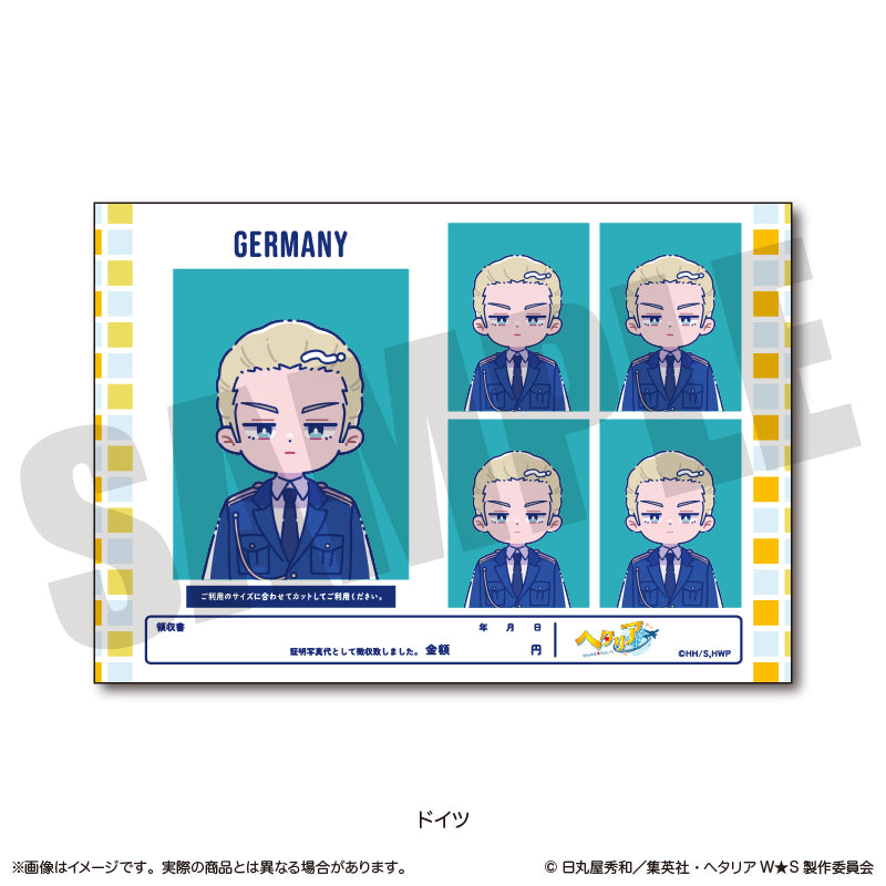 「ヘタリア World★Stars」 にゅ〜とろ 証明写真風ステッカーVol.1