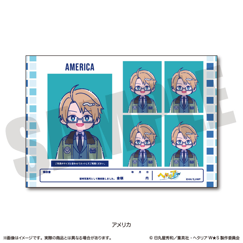 「ヘタリア World★Stars」 にゅ〜とろ 証明写真風ステッカーVol.1