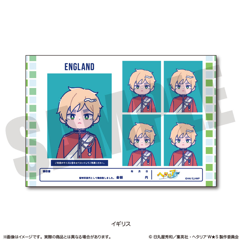 「ヘタリア World★Stars」 にゅ〜とろ 証明写真風ステッカーVol.1