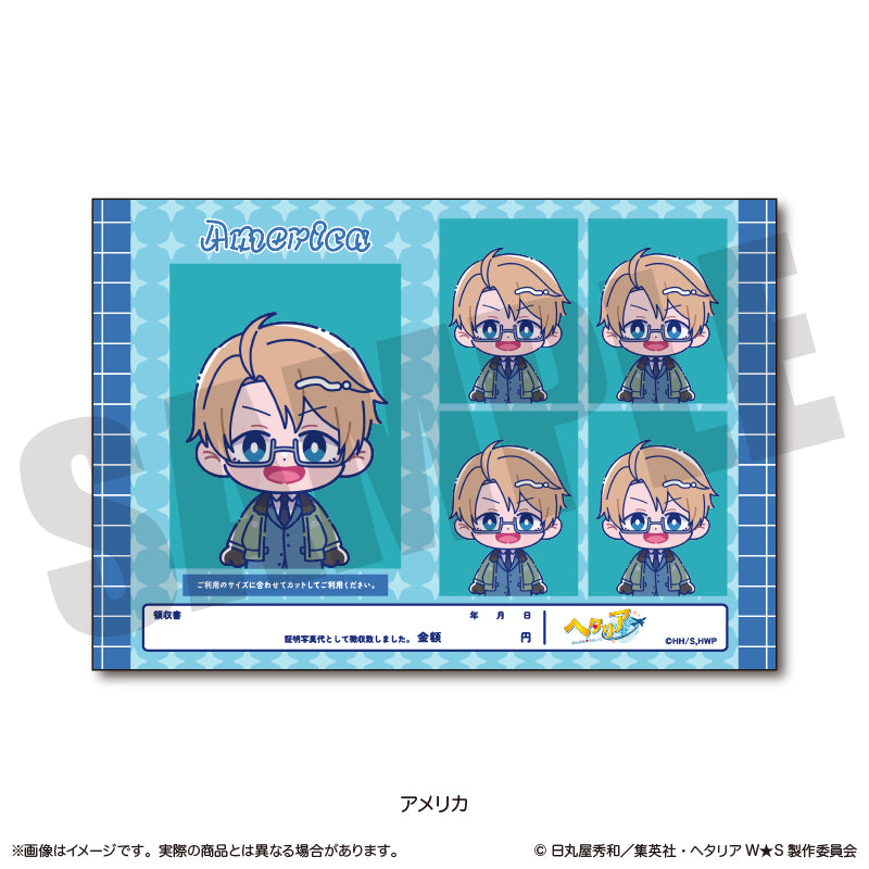 「ヘタリア World★Stars」 にゅ〜とろ 証明写真風ステッカーVol.2