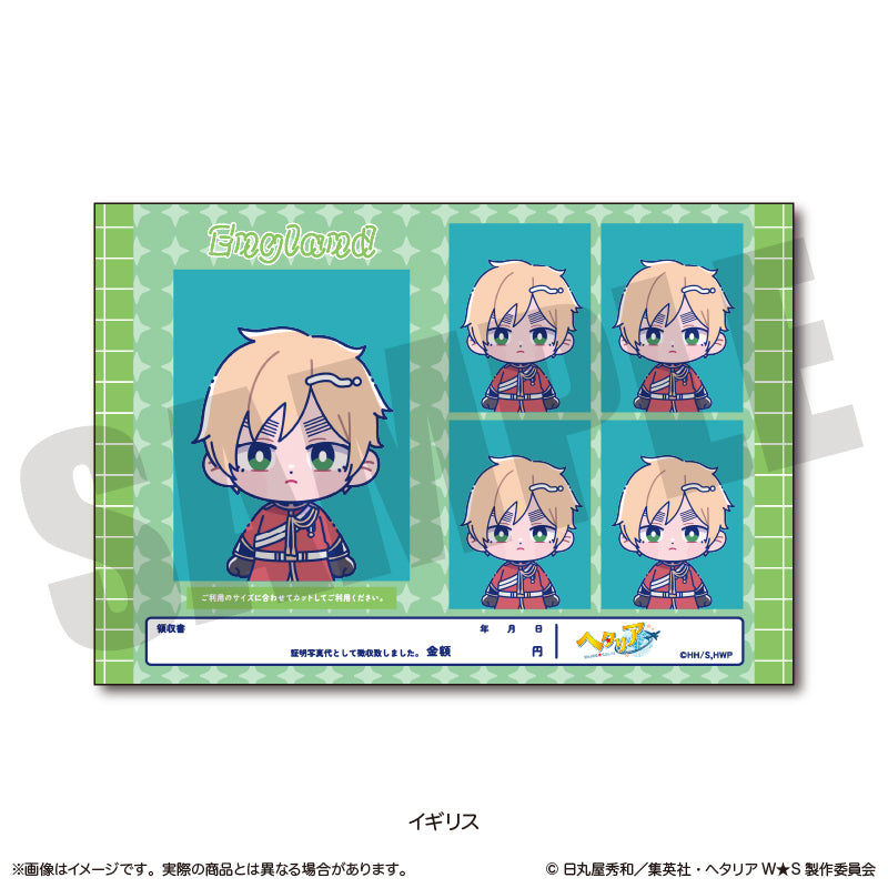 「ヘタリア World★Stars」 にゅ〜とろ 証明写真風ステッカーVol.2