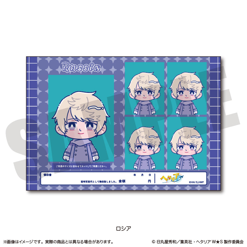 「ヘタリア World★Stars」 にゅ〜とろ 証明写真風ステッカーVol.2