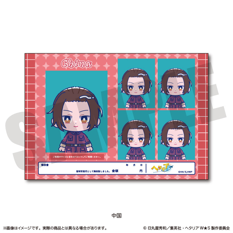 「ヘタリア World★Stars」 にゅ〜とろ 証明写真風ステッカーVol.2
