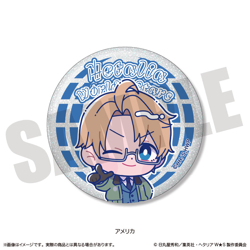 「ヘタリア World★Stars」 にゅ〜とろ ホログラム缶バッジ Vol.2
