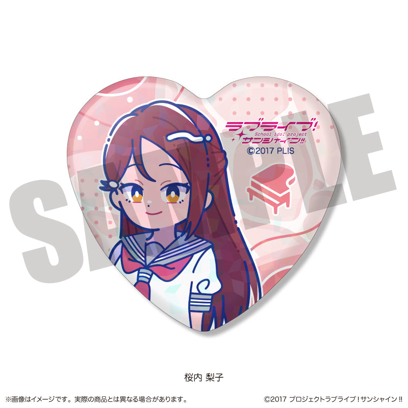 TVアニメ「ラブライブ!サンシャイン‼︎」 にゅ〜とろ ハート型缶バッジ