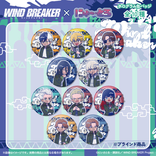 TVアニメ「WIND BREAKER」 にゅ〜とろ ホログラム缶バッジ