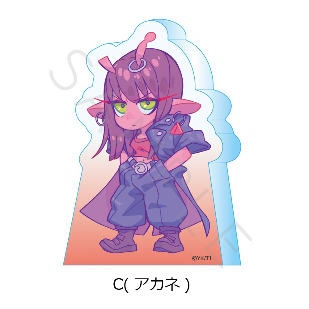 アニメ『銀河特急 ミルキー☆サブウェイ』 アクリルミニブロック