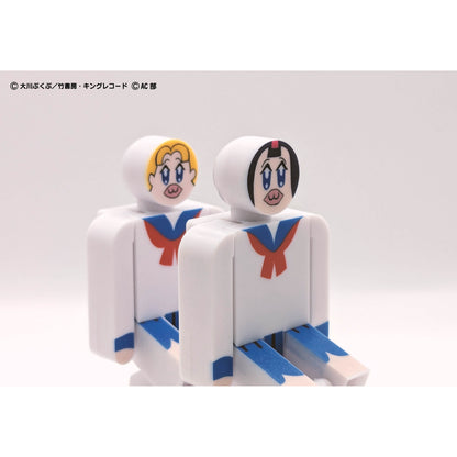 「ポプテピピック」連結膝ドミノ&空気イスギミックトイ「PictOn」