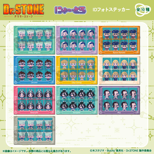 TVアニメ「Dr.STONE」 にゅ〜とろ 第二弾 IDフォトステッカー