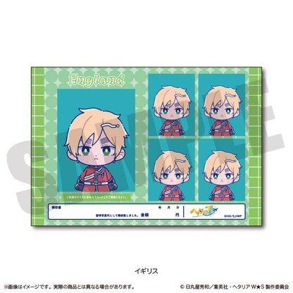 「ヘタリア World★Stars」 にゅ〜とろ 証明写真風ステッカーVol.2