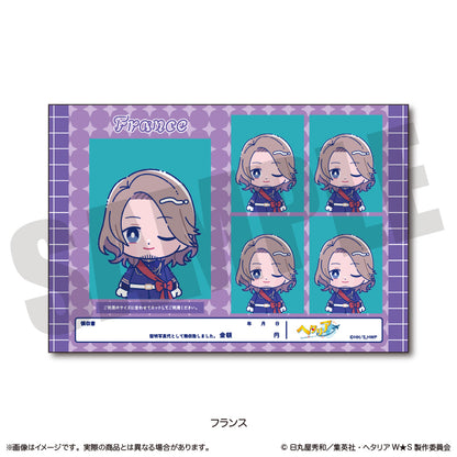 「ヘタリア World★Stars」 にゅ〜とろ 証明写真風ステッカーVol.2