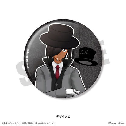 「佐藤ホームズ」 キラキラ缶バッジ