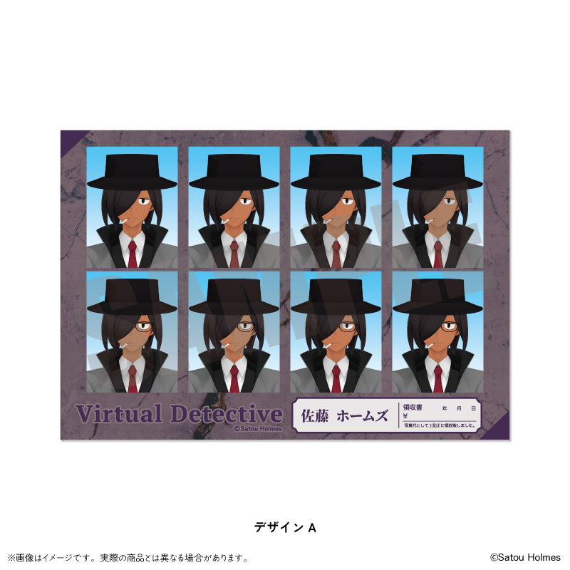 「佐藤ホームズ」 証明写真風ステッカー
