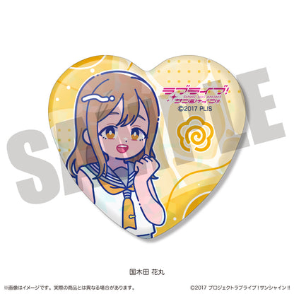 TVアニメ「ラブライブ！サンシャイン‼︎」 にゅ〜とろ ハート型缶バッジ
