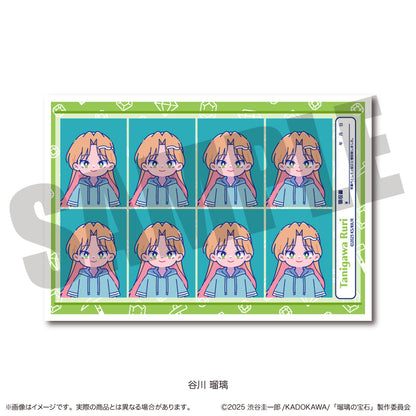 TVアニメ『瑠璃の宝石』 にゅ〜とろ 証明写真風ステッカー