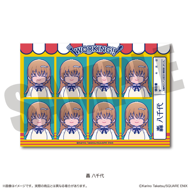 『WORKING!!』 にゅ〜とろ 証明写真風ステッカー