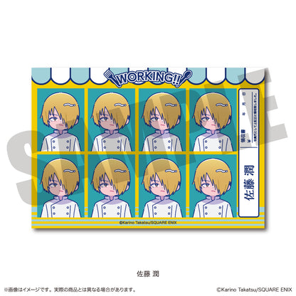『WORKING!!』 にゅ〜とろ 証明写真風ステッカー
