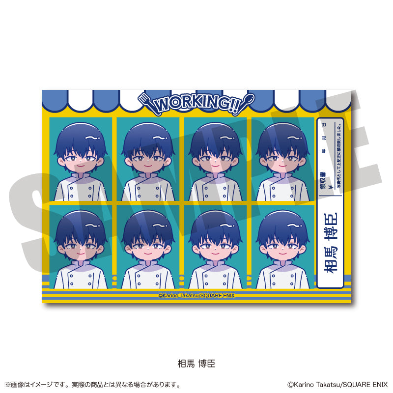 『WORKING!!』 にゅ〜とろ 証明写真風ステッカー