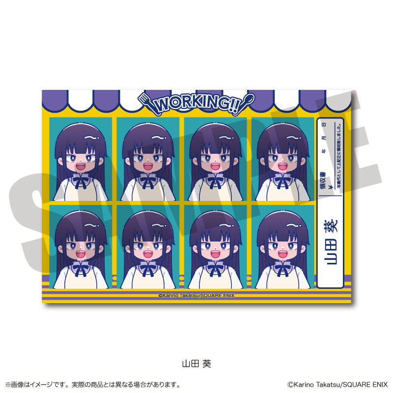 『WORKING!!』 にゅ〜とろ 証明写真風ステッカー