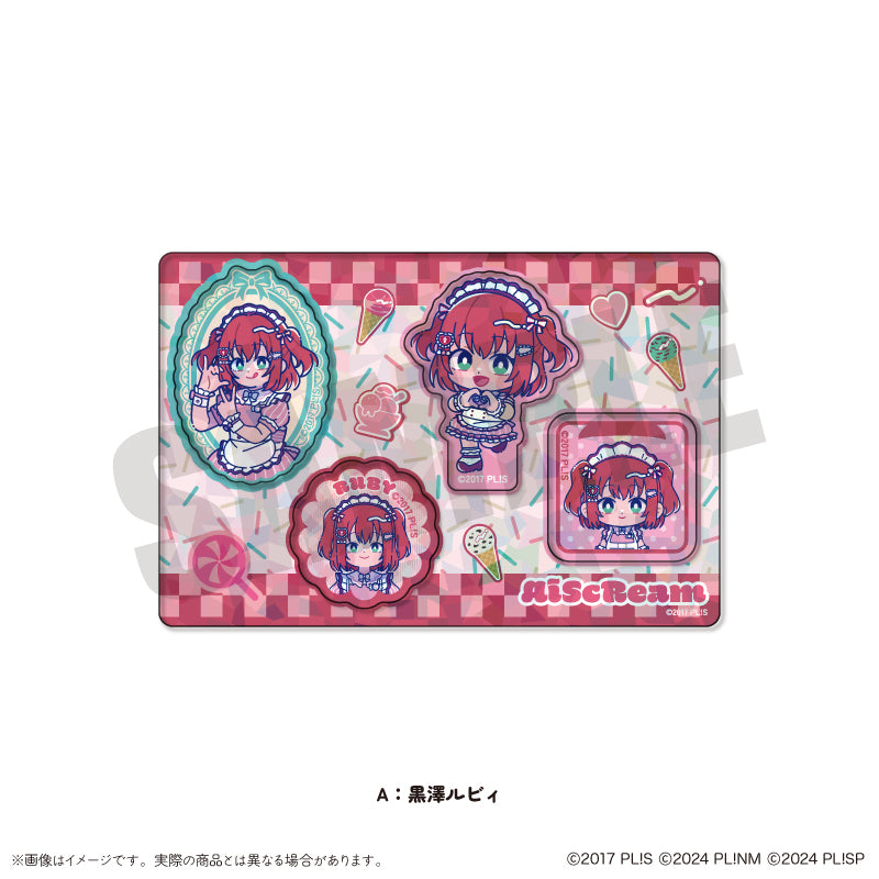 「AiScReam」 にゅ〜とろ ホログラムステッカーシート