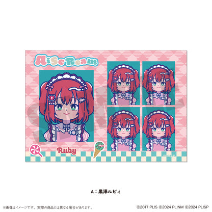 「AiScReam」 にゅ〜とろ 証明写真風ステッカー