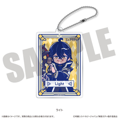 TVアニメ『無限ガチャ』 にゅ〜とろ ガチャカード風アクリルキーホルダー