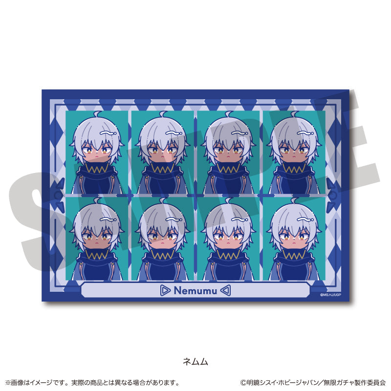 TVアニメ『無限ガチャ』 にゅ〜とろ 証明写真風ステッカー