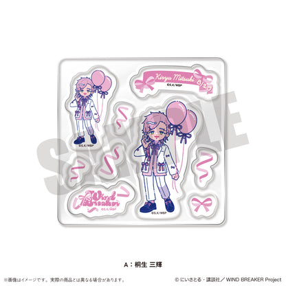 TVアニメ「WIND BREAKER」 にゅ〜とろ バースデーグッズ 桐生 三輝 カスタムステッカーシート