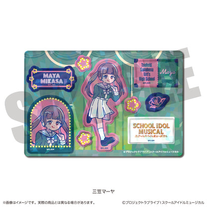 「スクールアイドルミュージカル」にゅ〜とろ ホログラムステッカーシート