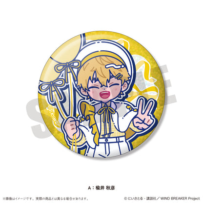 TVアニメ「WIND BREAKER」 にゅ〜とろ バースデーグッズ 楡井 秋彦 キラキラ缶バッジ