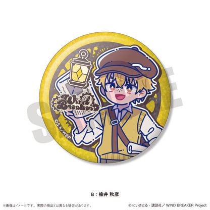 TVアニメ「WIND BREAKER」 にゅ〜とろ バースデーグッズ 楡井 秋彦 キラキラ缶バッジ