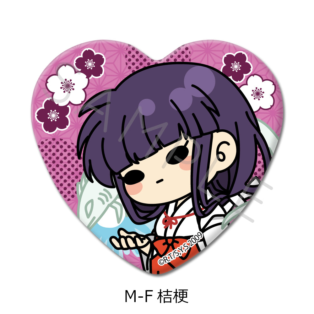 『犬夜叉』 ハート型缶バッジ