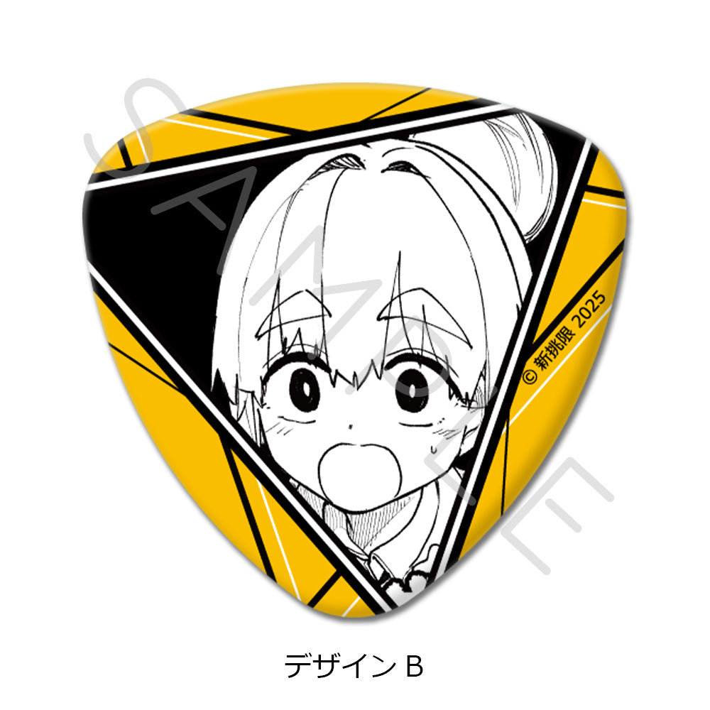 『ダンジョンバンド』ピック型缶バッジ