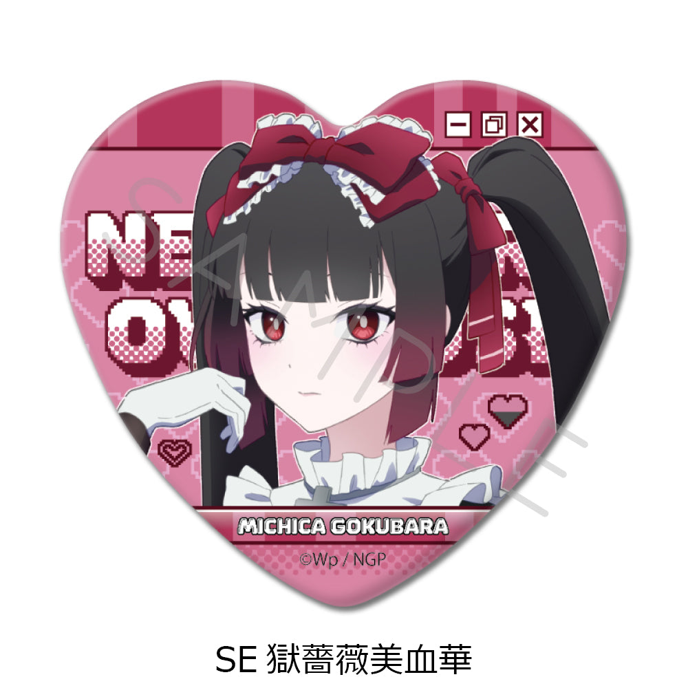 アニメ「NEEDY GIRL OVERDOSE」第2弾 ハート型缶バッジ