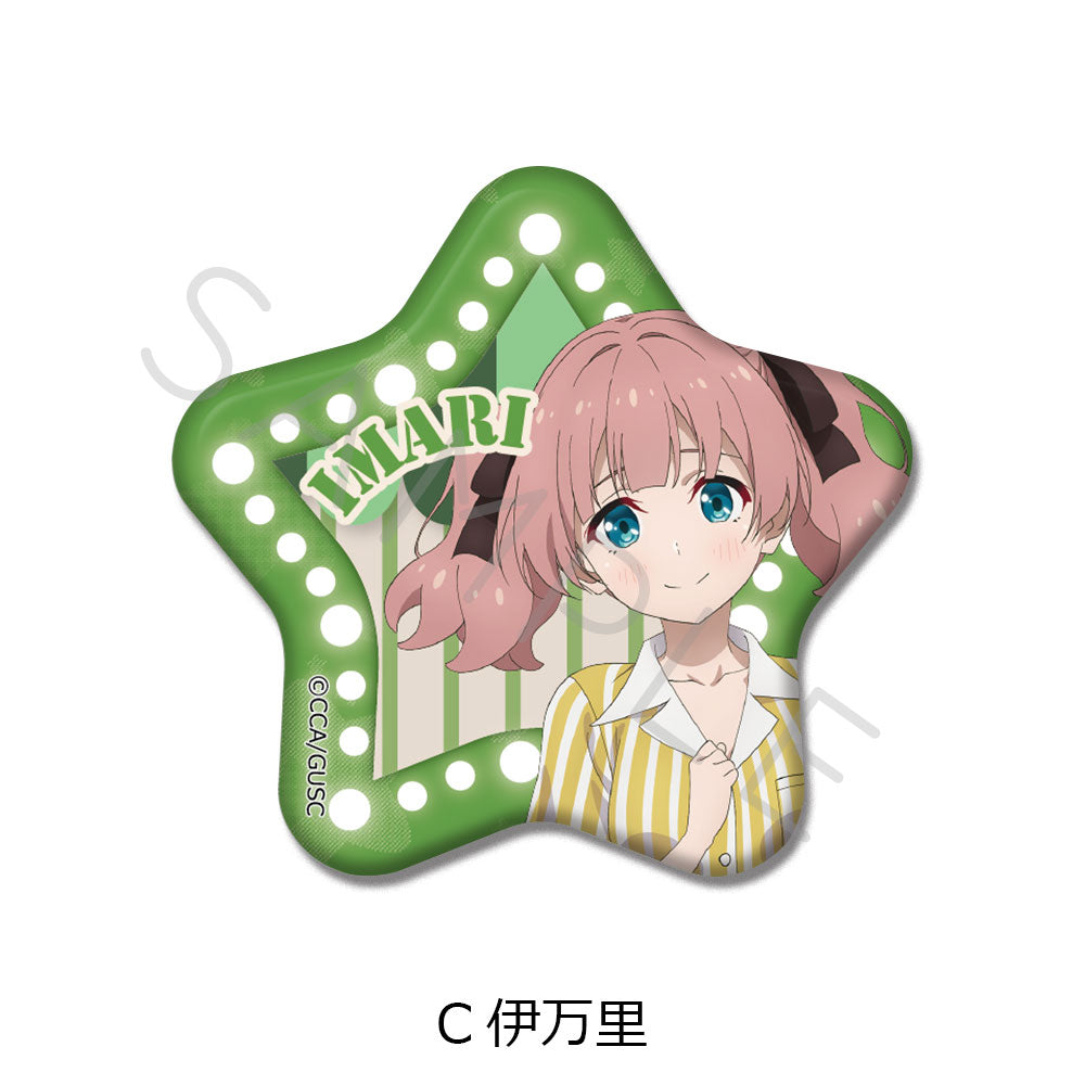 「グロウアップショウ ～ひまわりのサーカス団～」 星型缶バッジ