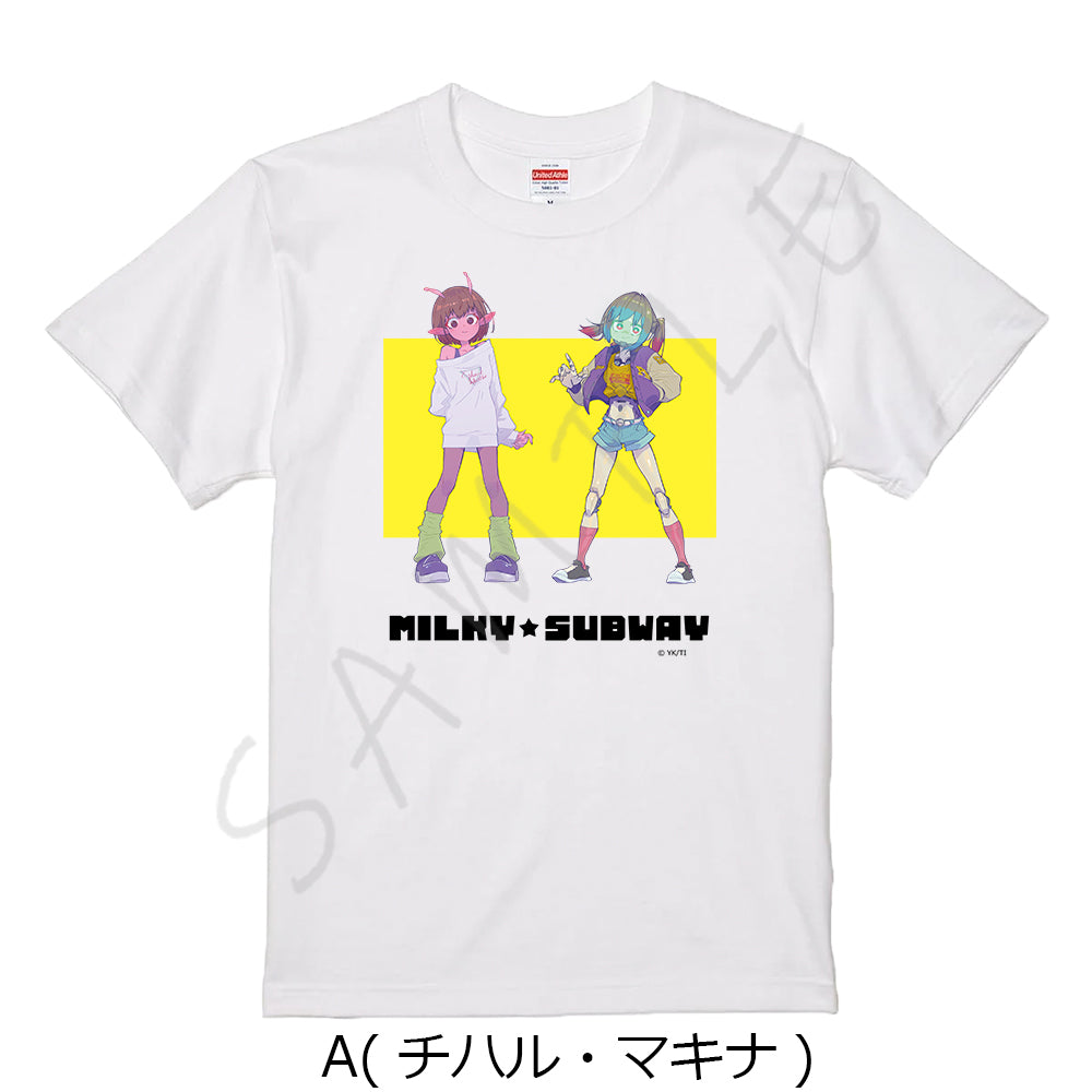 アニメ『銀河特急 ミルキー☆サブウェイ』 Tシャツ