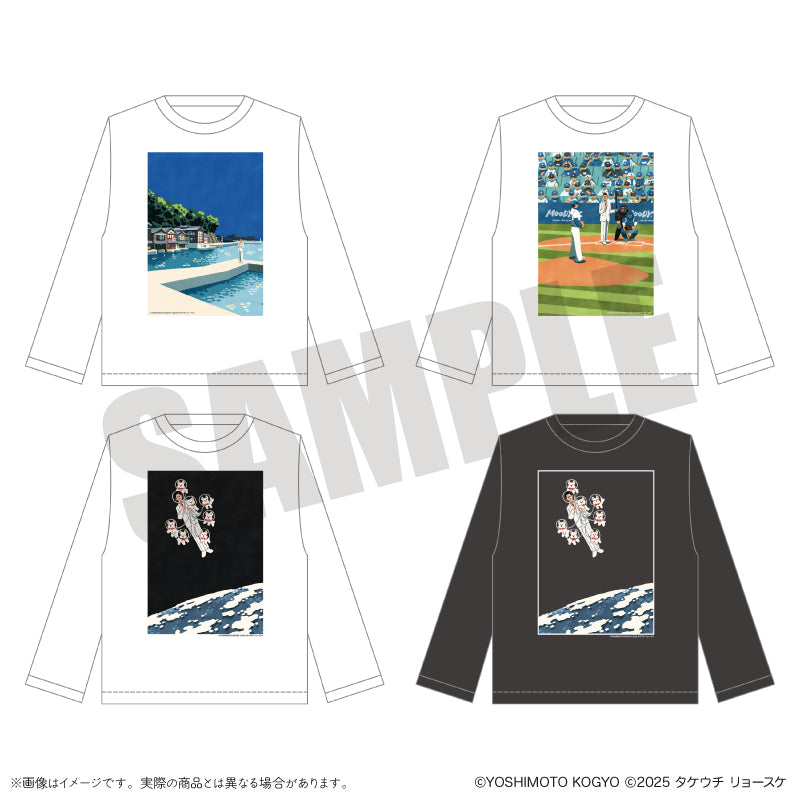 【Another Thought】ムーディ勝山 × タケウチリョースケ Tシャツ (ロング丈)