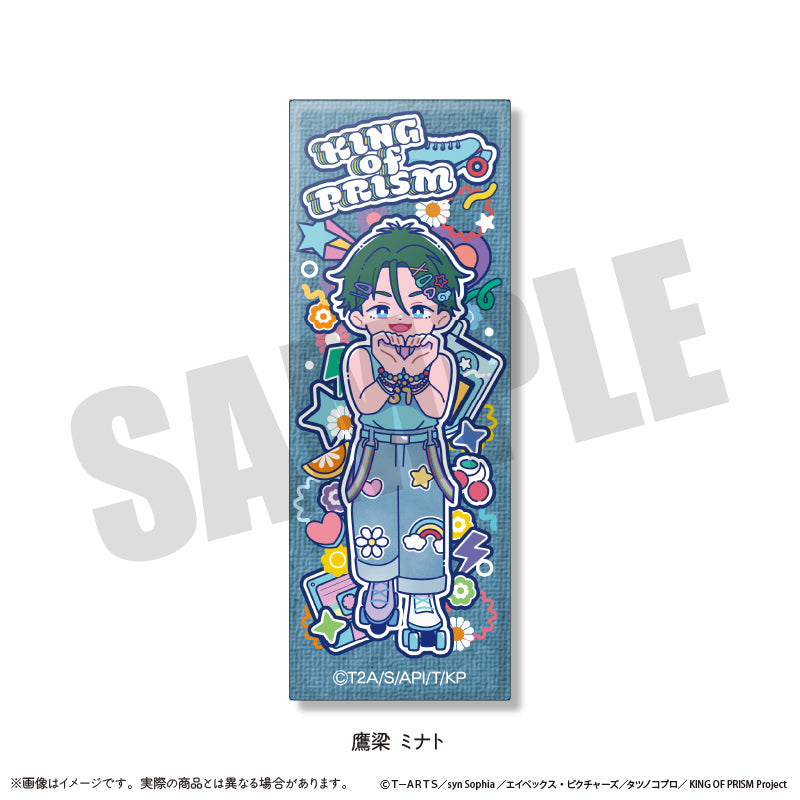 「KING OF PRISM -Your Endless Call- み〜んなきらめけ！プリズム☆ツアーズ！」 にゅ〜とろ ミニスクエア缶バッジ