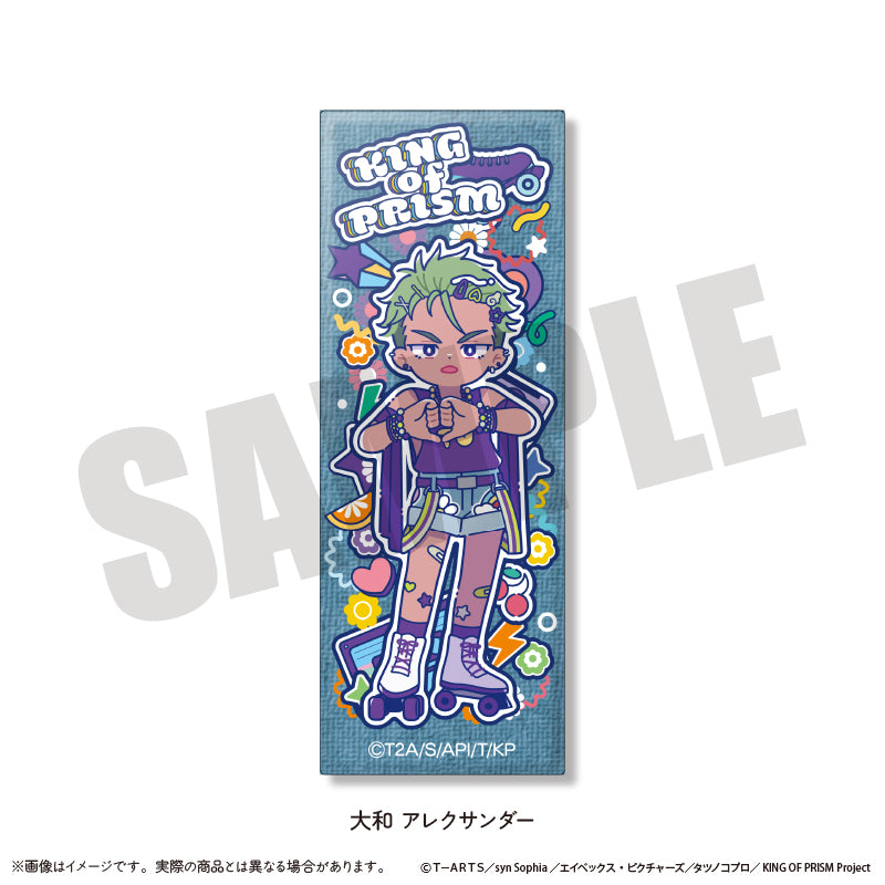 「KING OF PRISM -Your Endless Call- み〜んなきらめけ！プリズム☆ツアーズ！」 にゅ〜とろ ミニスクエア缶バッジ