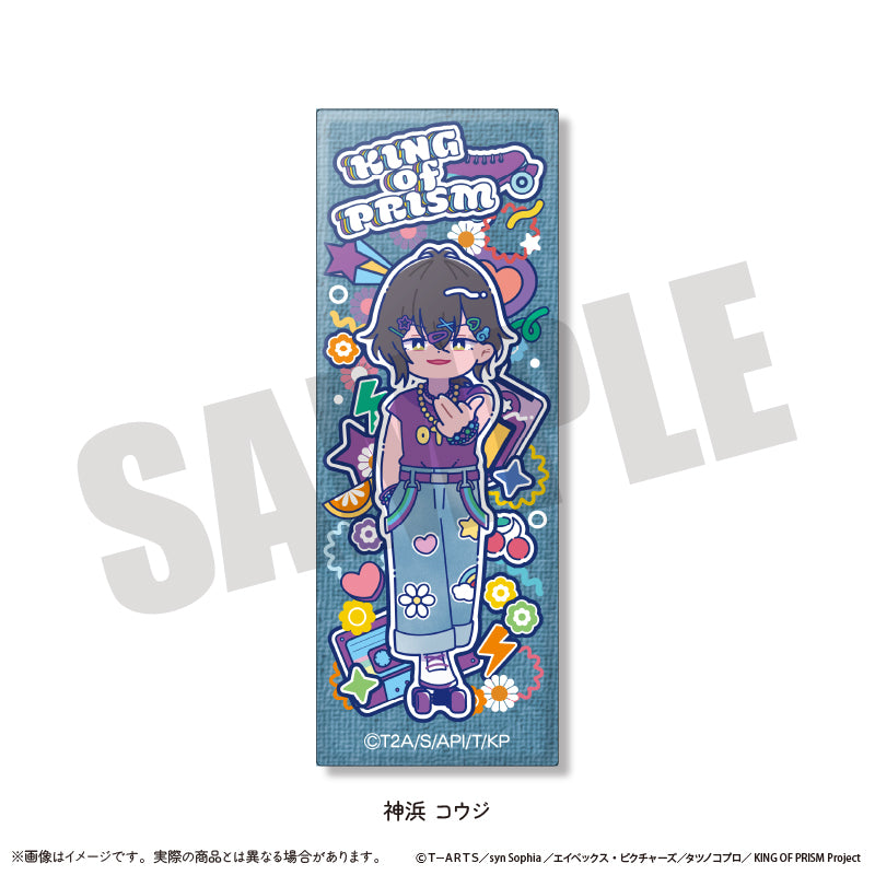 「KING OF PRISM -Your Endless Call- み〜んなきらめけ！プリズム☆ツアーズ！」 にゅ〜とろ ミニスクエア缶バッジ