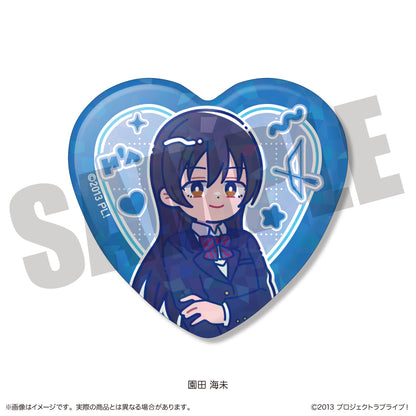 TVアニメ「ラブライブ！」 にゅ〜とろ ハート型缶バッジ（全9種）